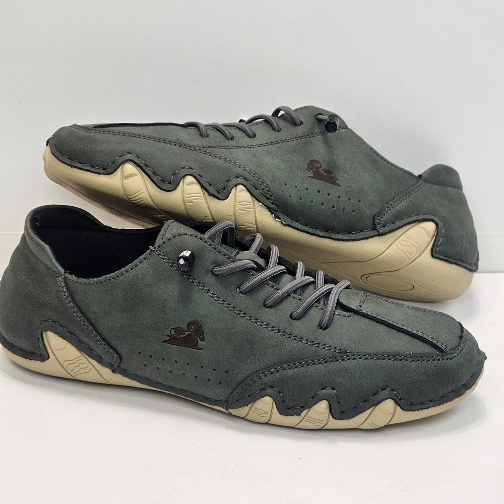 Moving Steps Aron Driving Hiking Barefoot Shoe, Army Green, EUC, Size 39 (8-8.5)